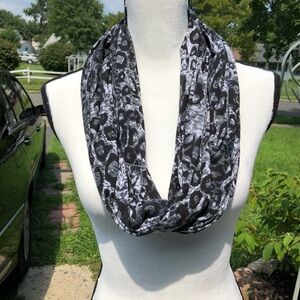 Black and Grey Infinity Scarf